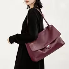 Work to dinner with one bag: soft leather, 3 ways to wear it.