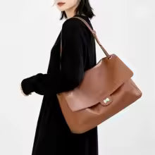 Work to dinner with one bag: soft leather, 3 ways to wear it.