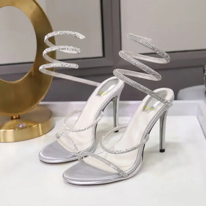 GlowCoil Sparkle Spiral Heels: The Sparkle That Turns Heads at Every Party