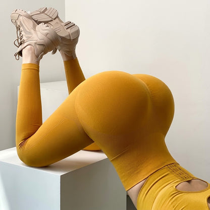 Seamless High-Waist Leggings: Sculpts & Lifts | Buy 1 Get 1 Free